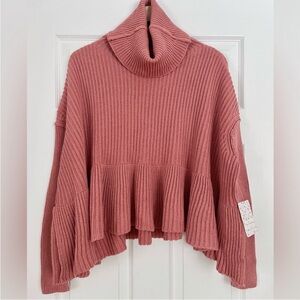 NWT Free People Layer Cake Trapeze Turtleneck Sweater Size XS